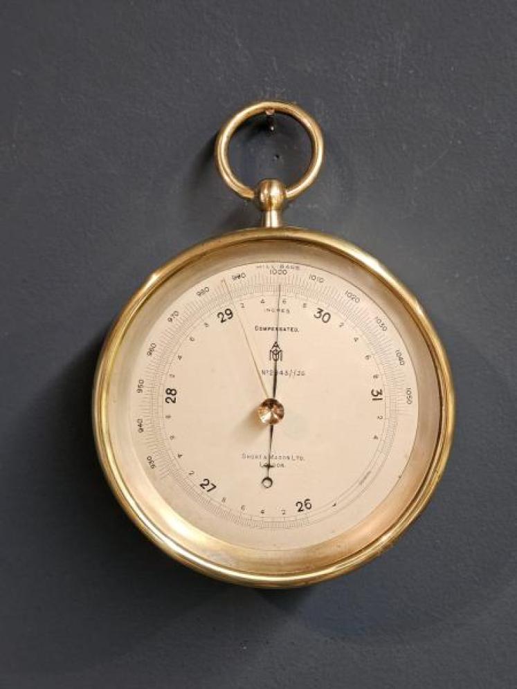 Edwardian Short & Mason Military Marine Barometer - Image 1