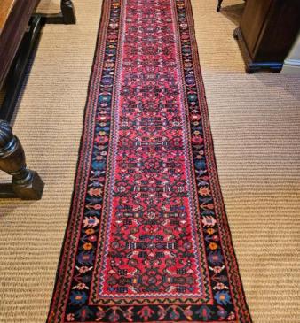10' 6" Persian Pure Wool Runner Rug