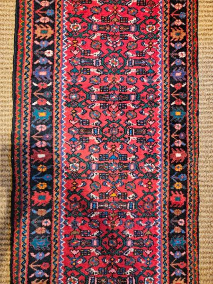 10' 6" Persian Pure Wool Runner Rug - Image 2