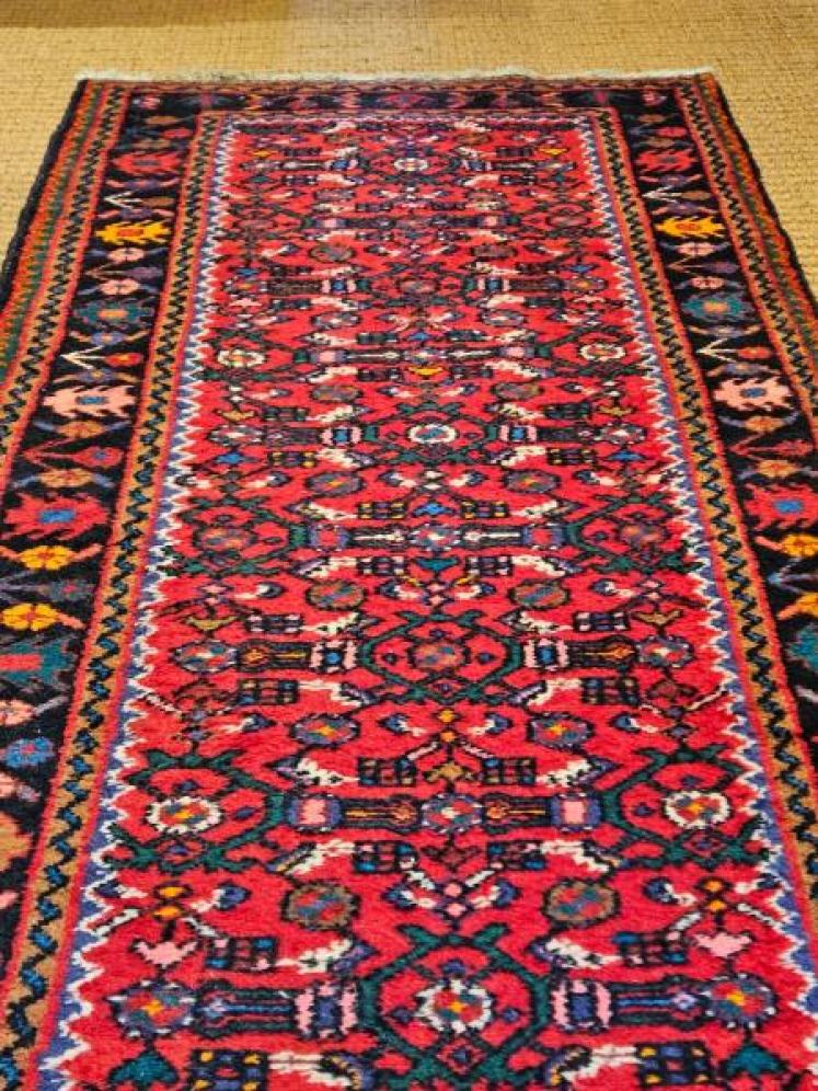 10' 6" Persian Pure Wool Runner Rug - Image 5