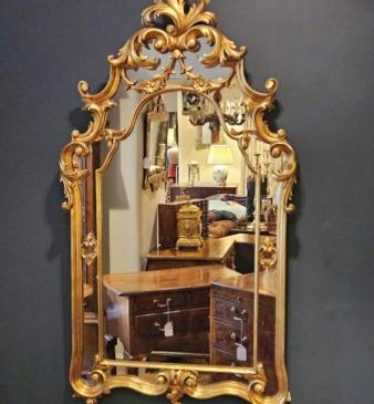 Large 1920's Timber Gilt Florentine Mirror