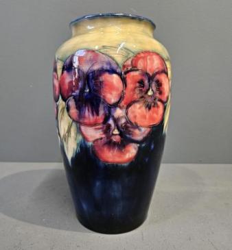 Large Early Moorcroft Pansy Vase 