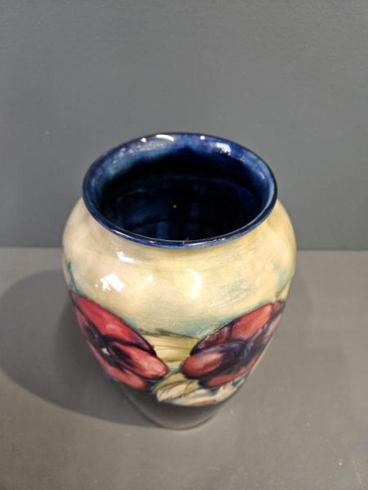 Large Early Moorcroft Pansy Vase  - Image 3