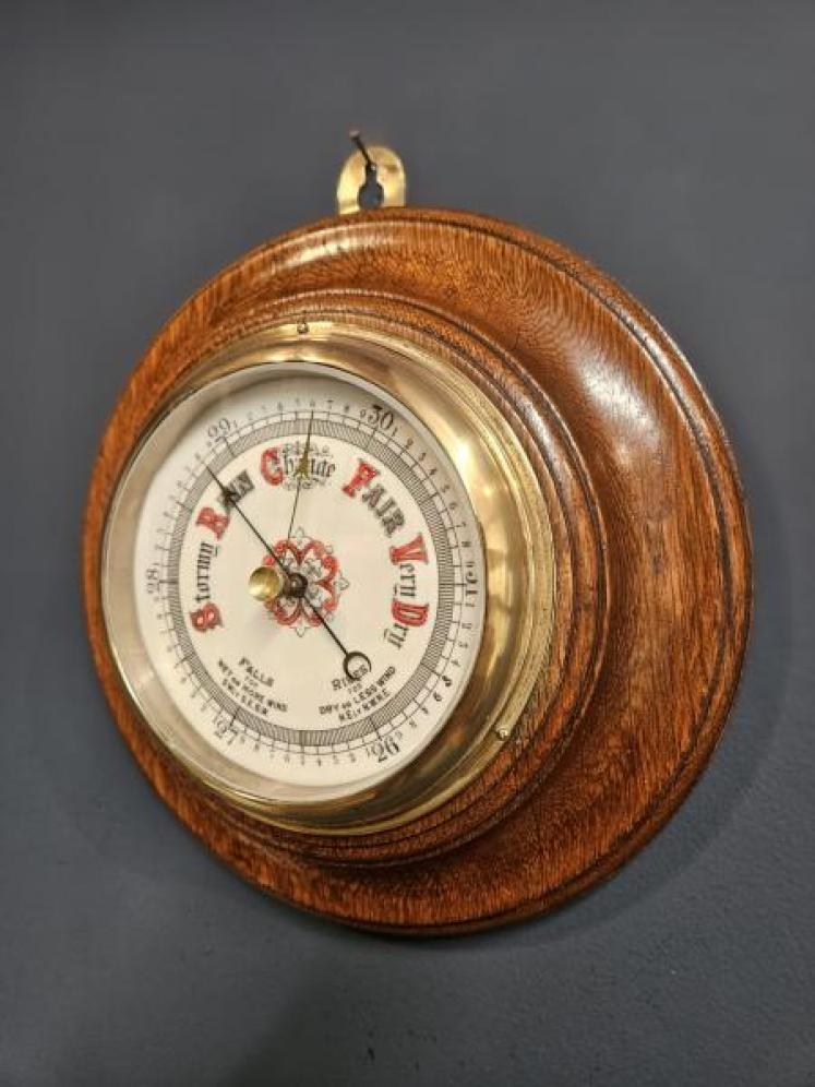 Victorian Oak Barometer - Image 2