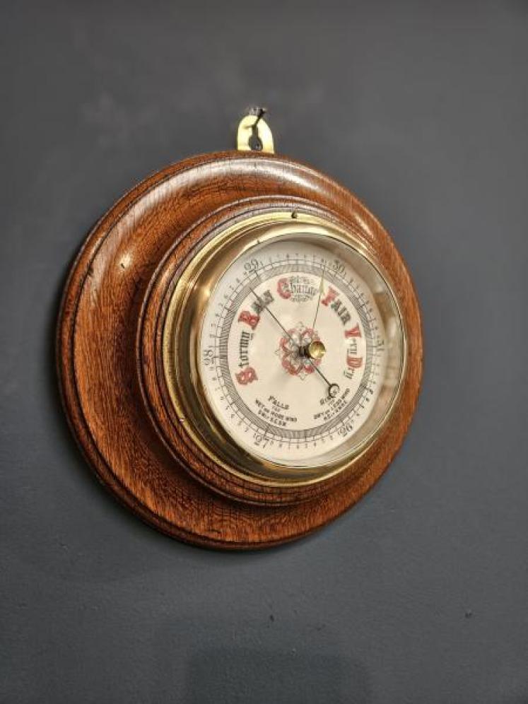 Victorian Oak Barometer - Image 3