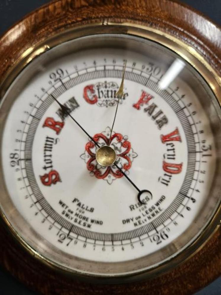 Victorian Oak Barometer - Image 6