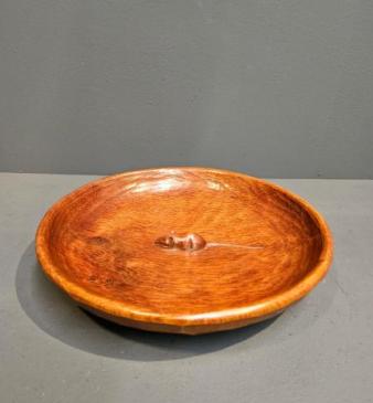 Superb Thompson's of Kilburn Mouseman Adzed Oak Bowl