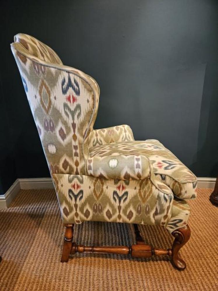 Edwardian Wing Back Arm Chair - Image 2