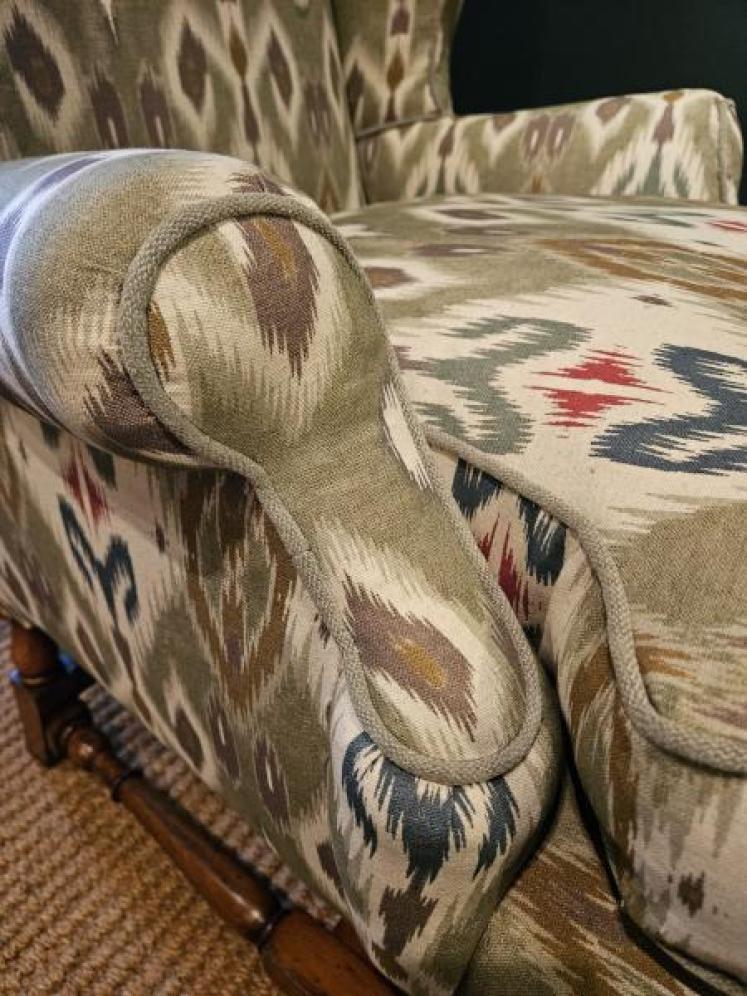 Edwardian Wing Back Arm Chair - Image 6