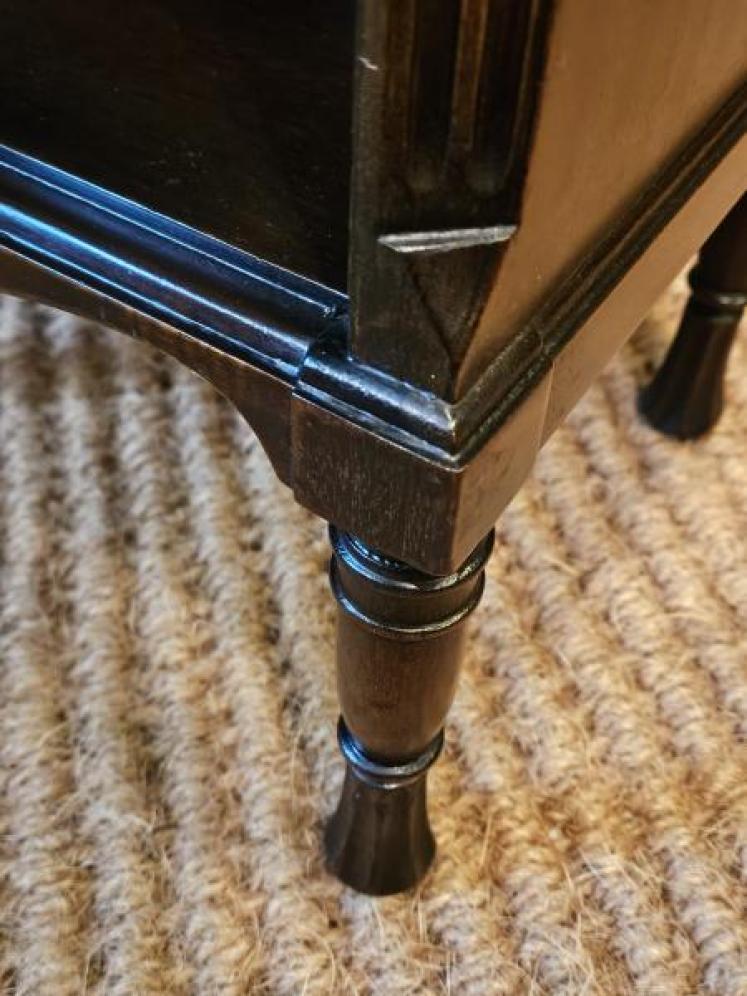 Small Edwardian Mahogany Waterfall Bookcase - Image 6