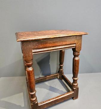 George III Oak Joint Stool 