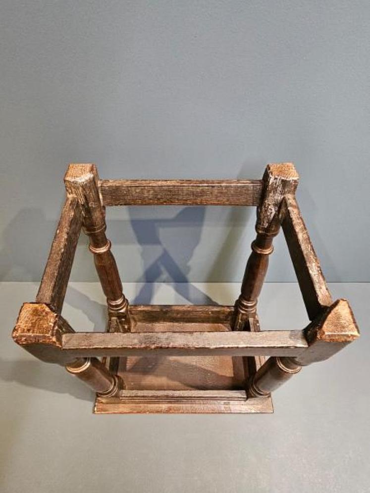 George III Oak Joint Stool  - Image 6