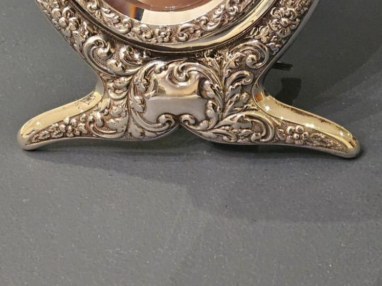 Unusual Edwardian Chester Silver Vanity Mirror - Image 2