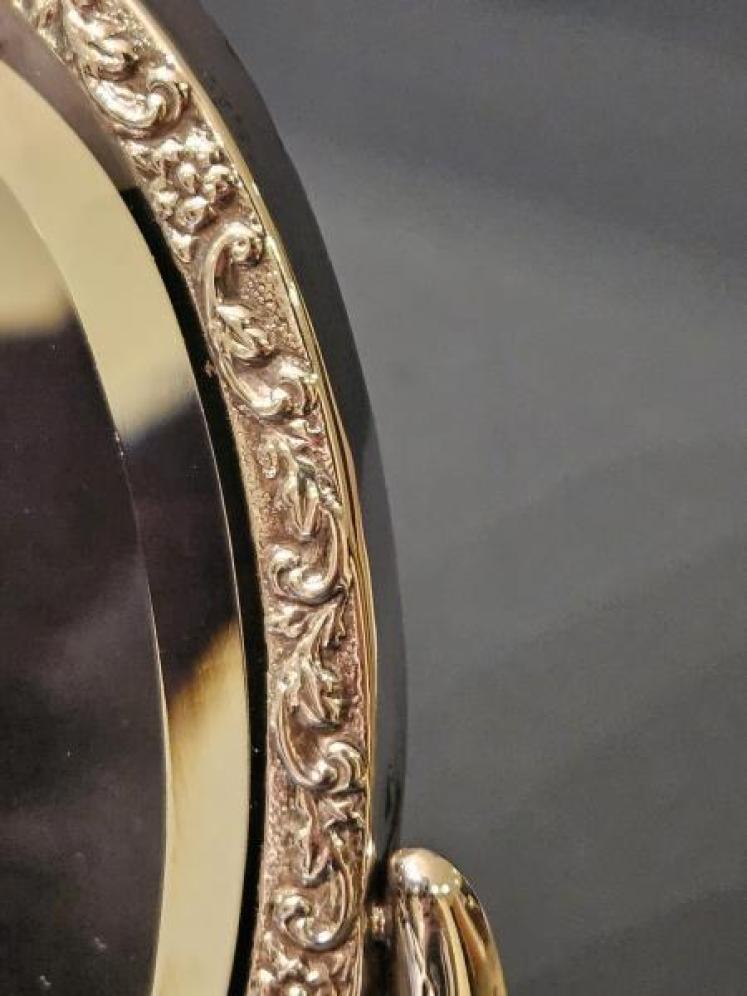 Unusual Edwardian Chester Silver Vanity Mirror - Image 7