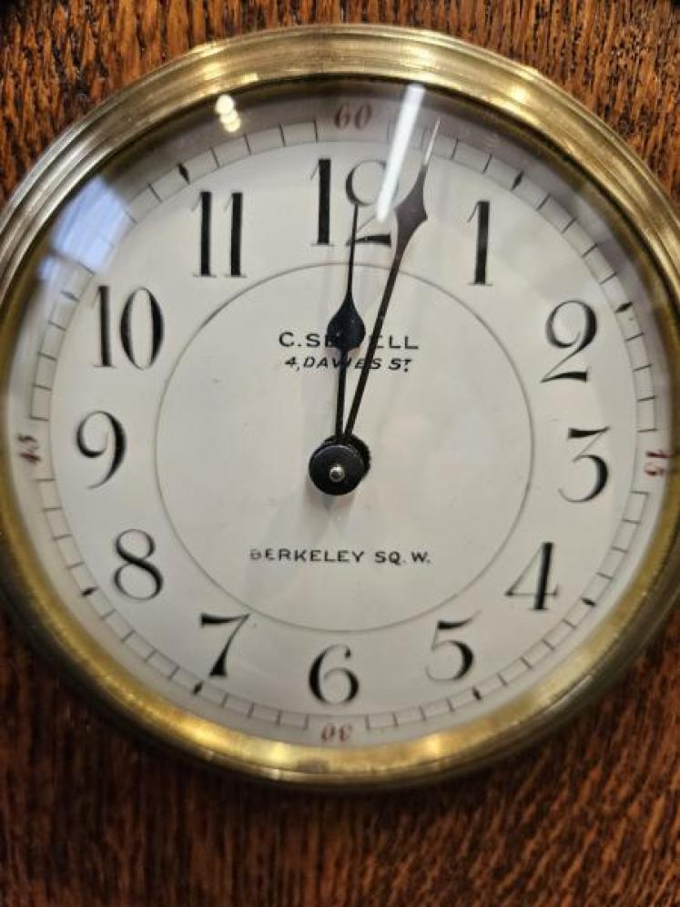 Edwardian Oak London Mantel Clock - Image 2