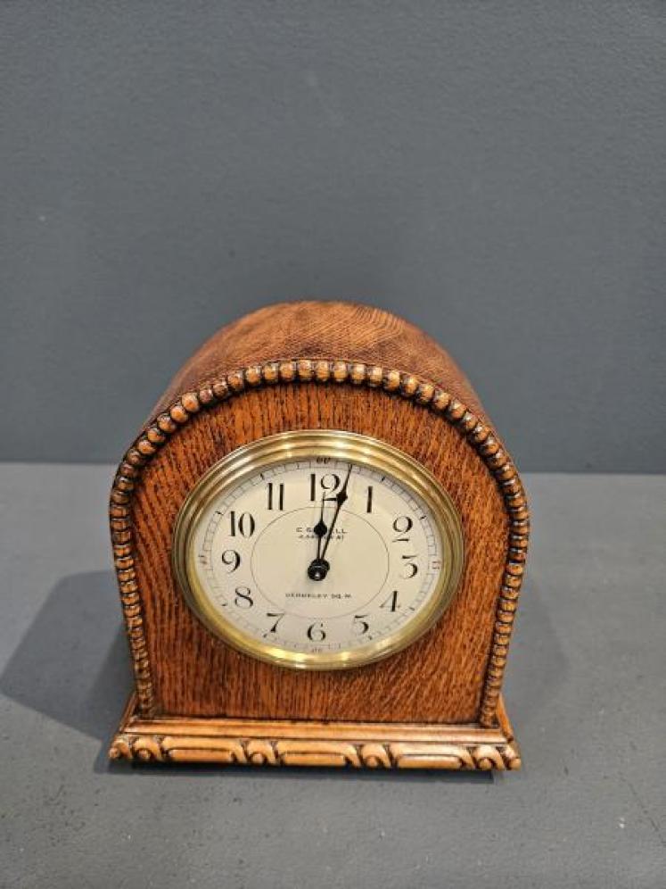 Edwardian Oak London Mantel Clock - Image 3
