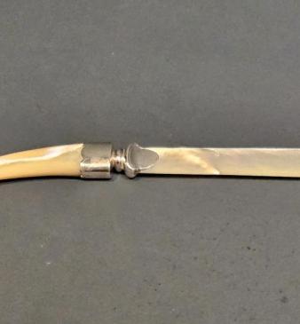 Mother of Pearl Silver Paper Knife 