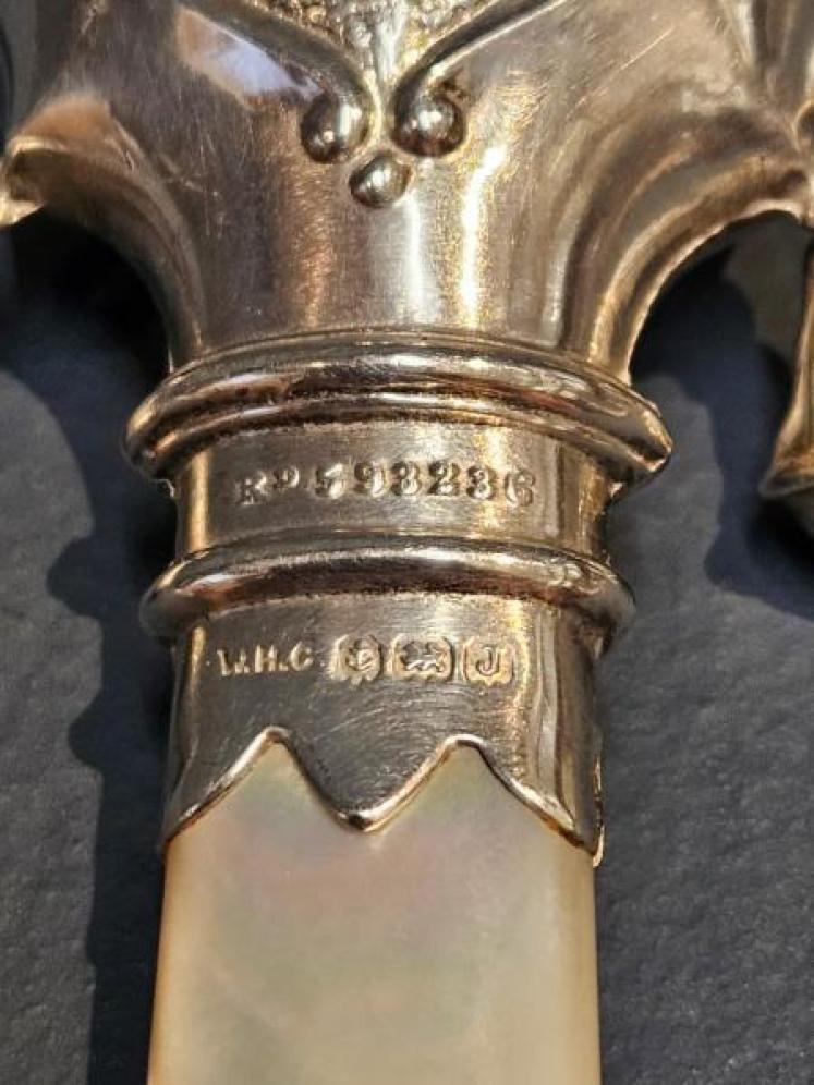 George V Silver Rattle and Soother  - Image 6