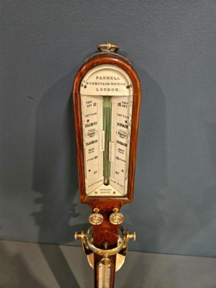 Victorian Rosewood Marine Stick Barometer  - Image 2