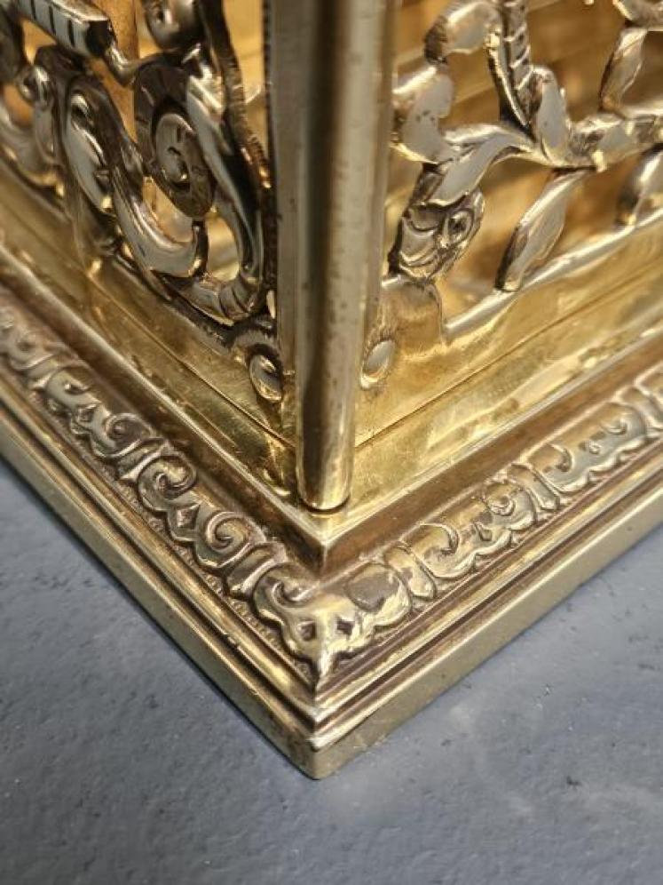 Top Quality Victorian Cast Brass Letter Rack - Image 6
