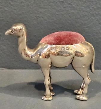 George V Silver Camel Pin Cushion