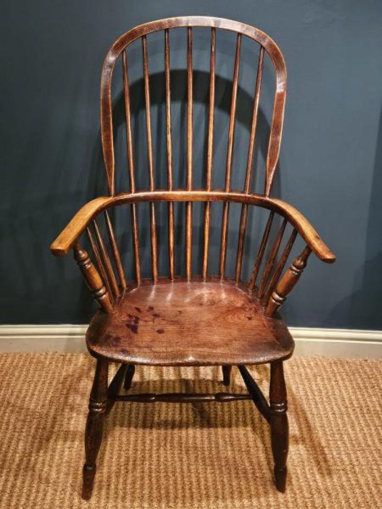 Georgian Ash and Elm Windsor Chair - Image 3