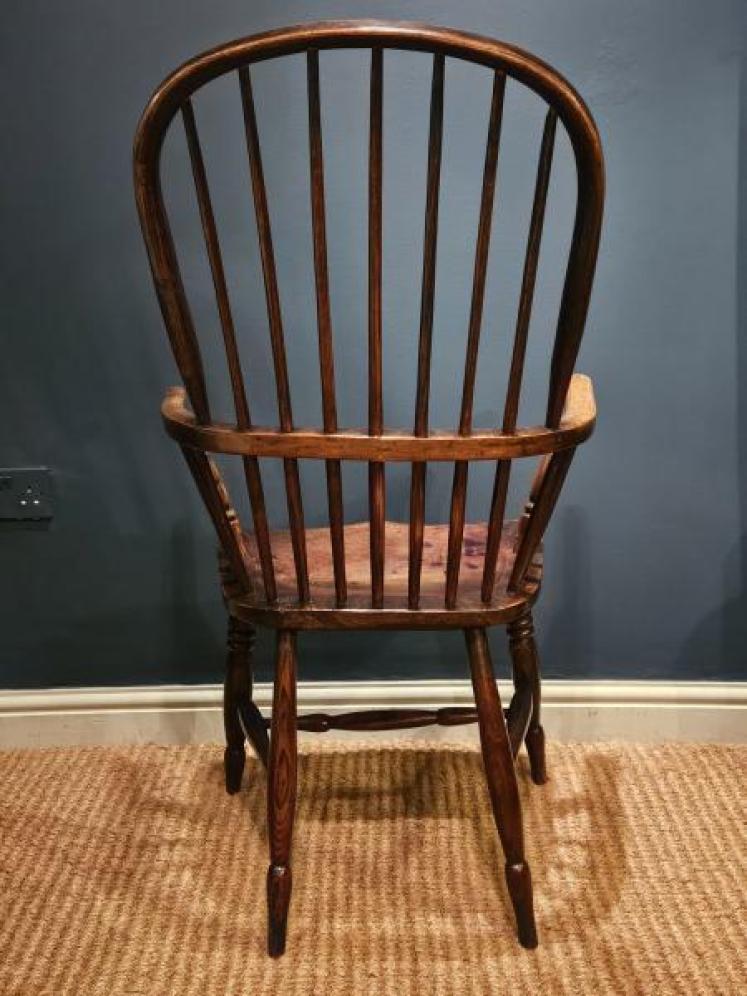 Georgian Ash and Elm Windsor Chair - Image 6