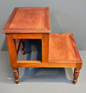 Early Victorian Mahogany Library Steps