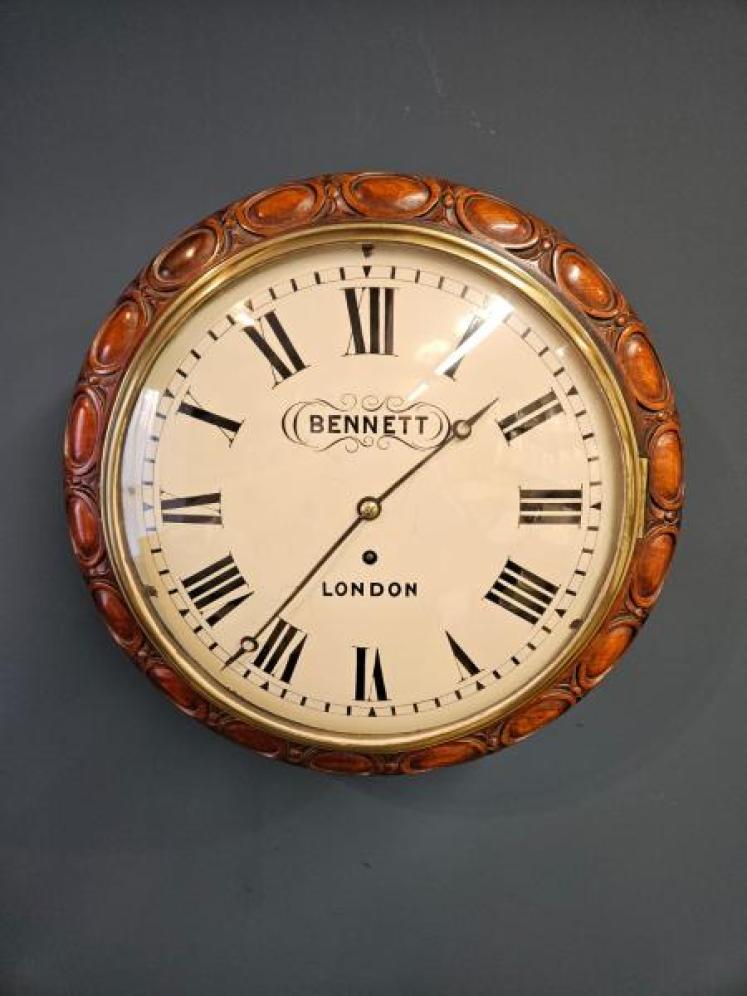 Early Victorian Single Fusee Dial Clock - Image 1