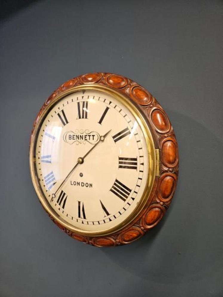 Early Victorian Single Fusee Dial Clock - Image 2