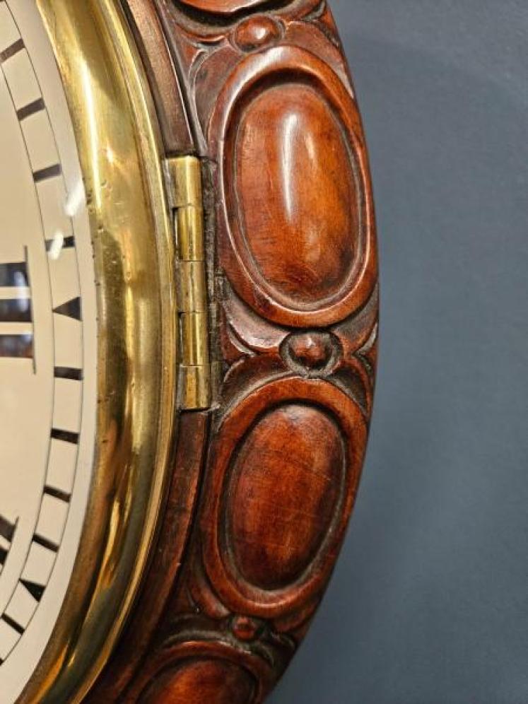 Early Victorian Single Fusee Dial Clock - Image 3
