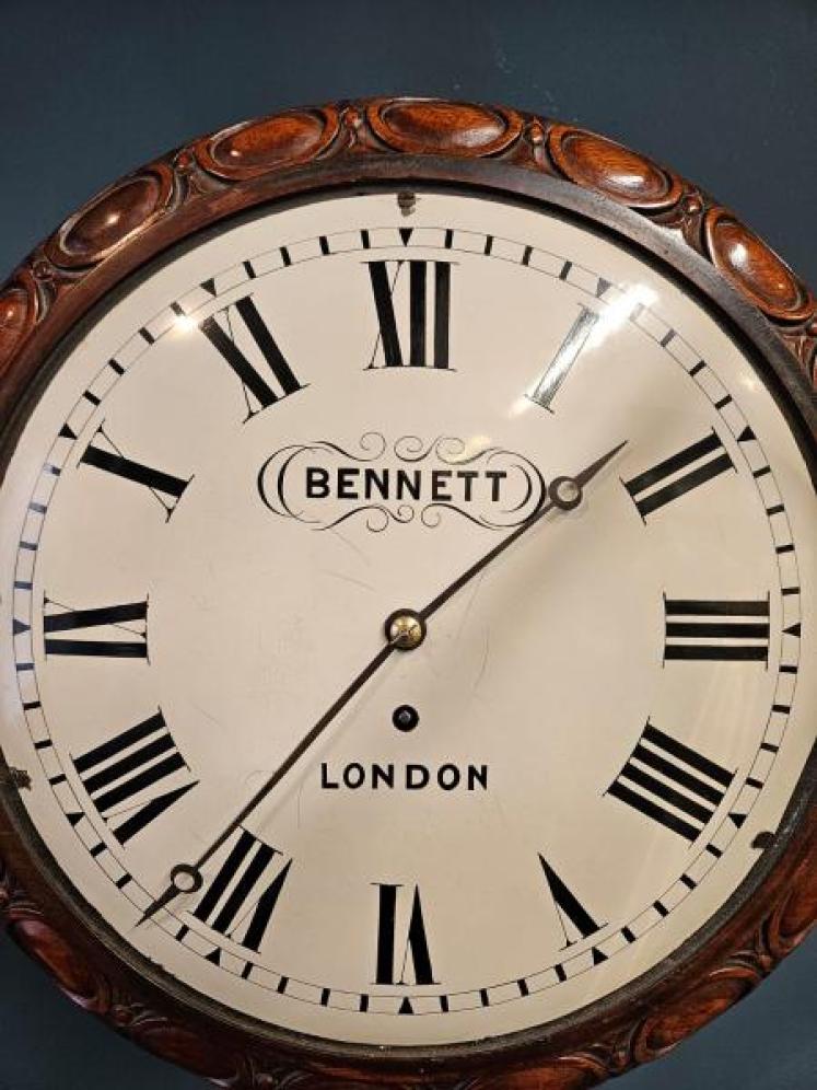 Early Victorian Single Fusee Dial Clock - Image 4