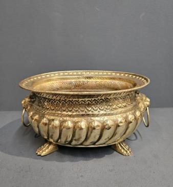 Victorian Brass Planter