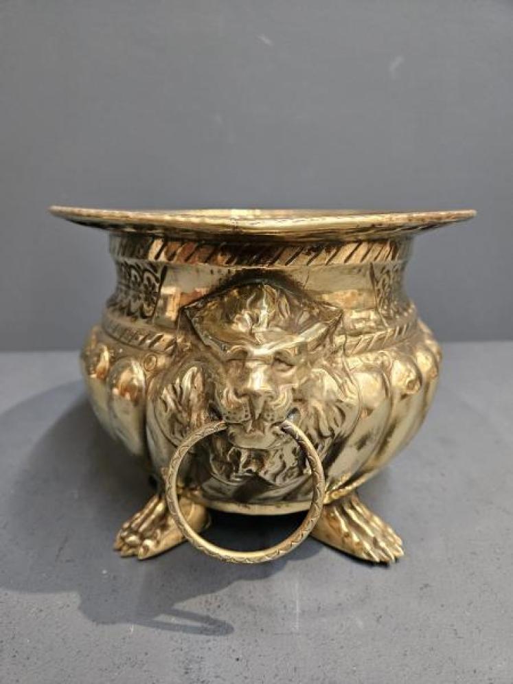Victorian Brass Planter - Image 4