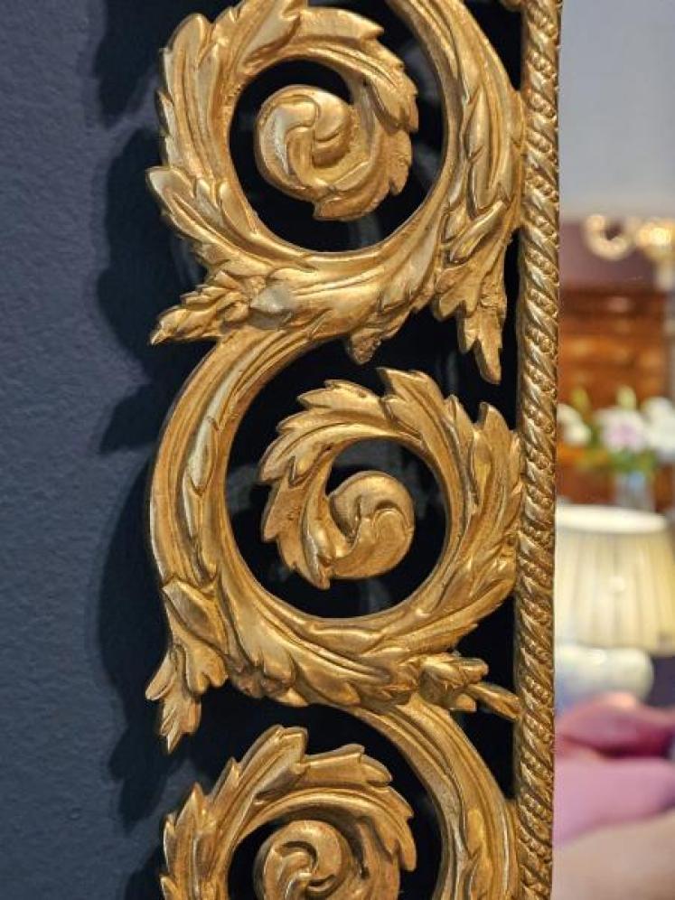 Pair of Victorian Gilt Mirror Back Wall Sconces - Image 4