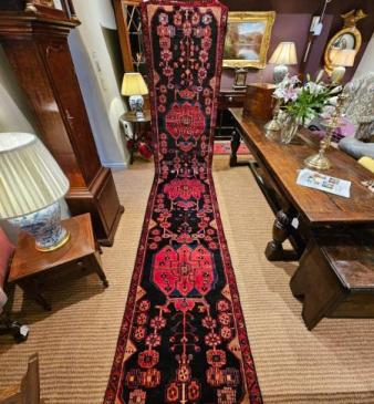 Superb 14' Persian Pure Wool Runner 