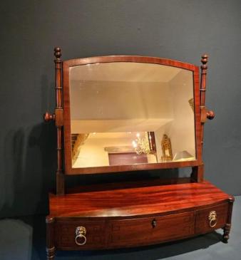 Regency Mahogany Toilet Mirror 