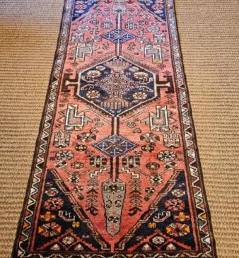 Persian Heriz 6' Pure Wool Runner 