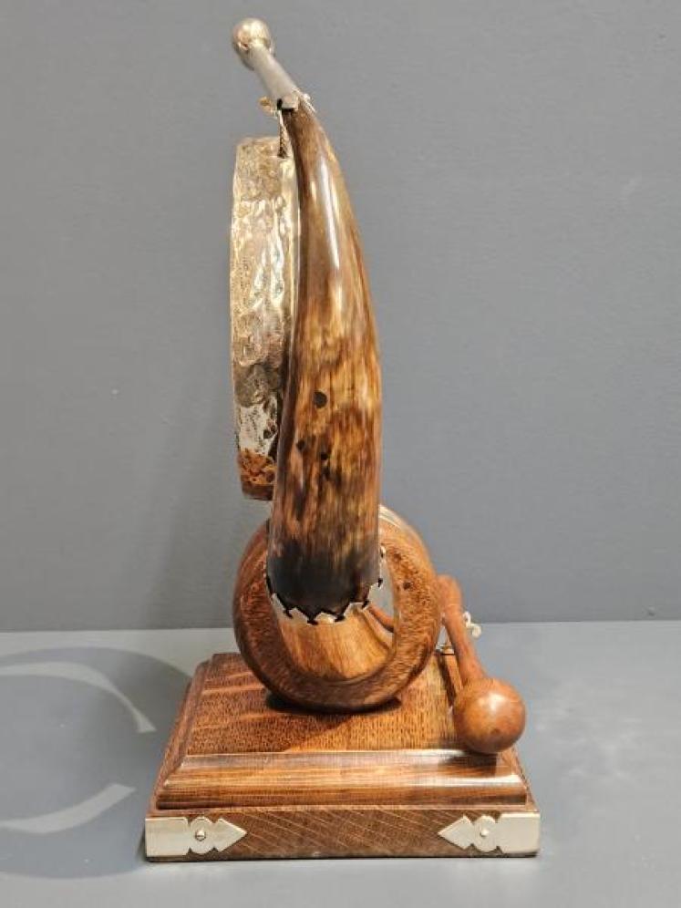 Victorian Oak Dinner Gong - Image 4
