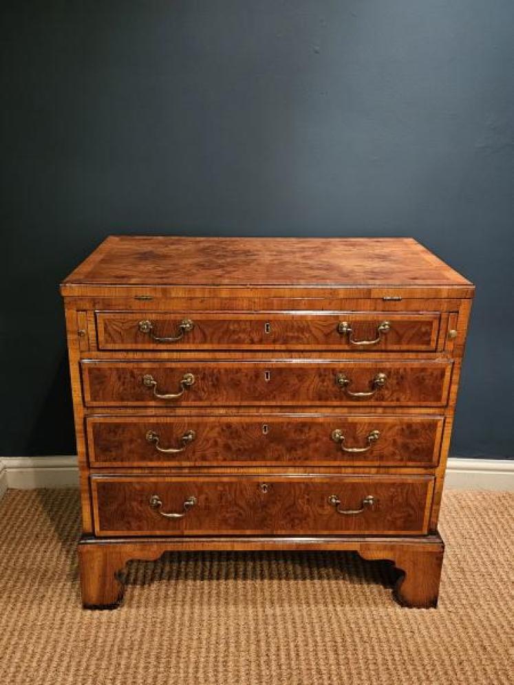 Fine George III Period Burr Yew Chest - Image 1