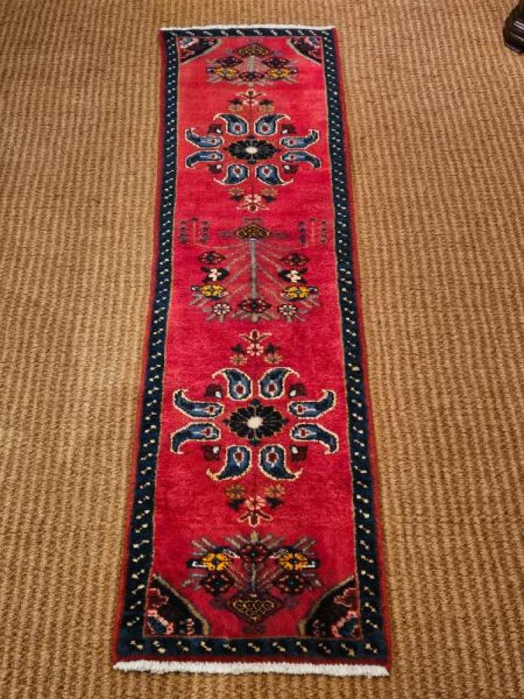 Persian Pure Wool Runner Rug - Image 1