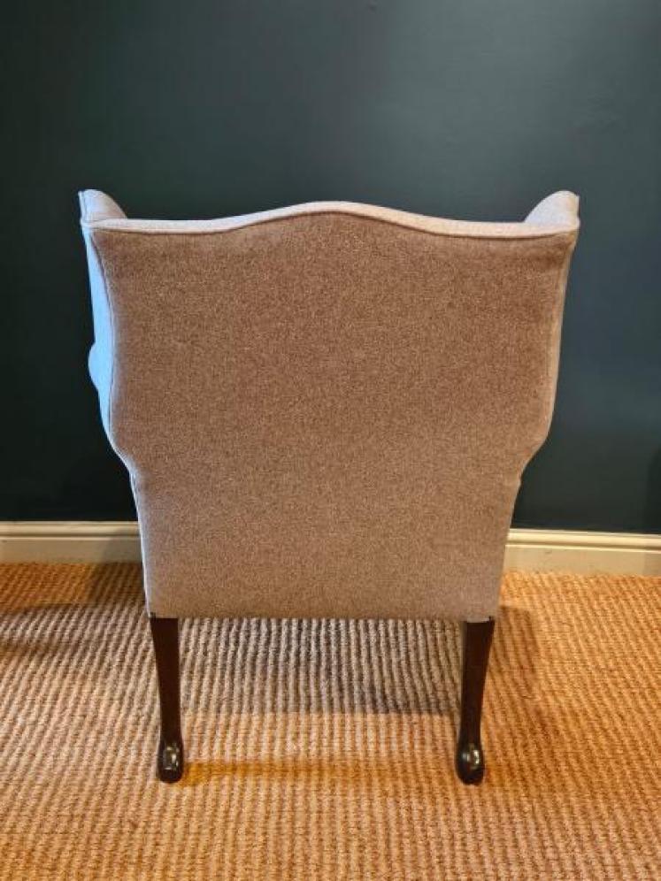 George III Wing Back Arm Chair - Image 4