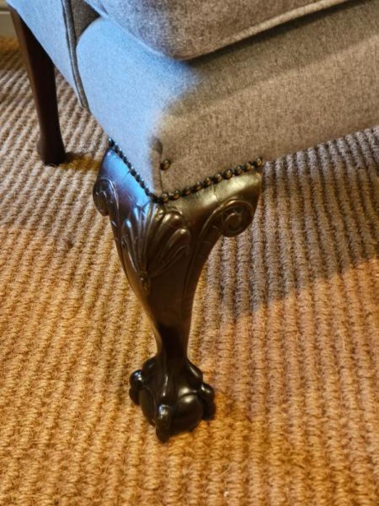 George III Wing Back Arm Chair - Image 5