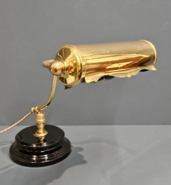 Edwardian Brass Adjustable  Desk Lamp