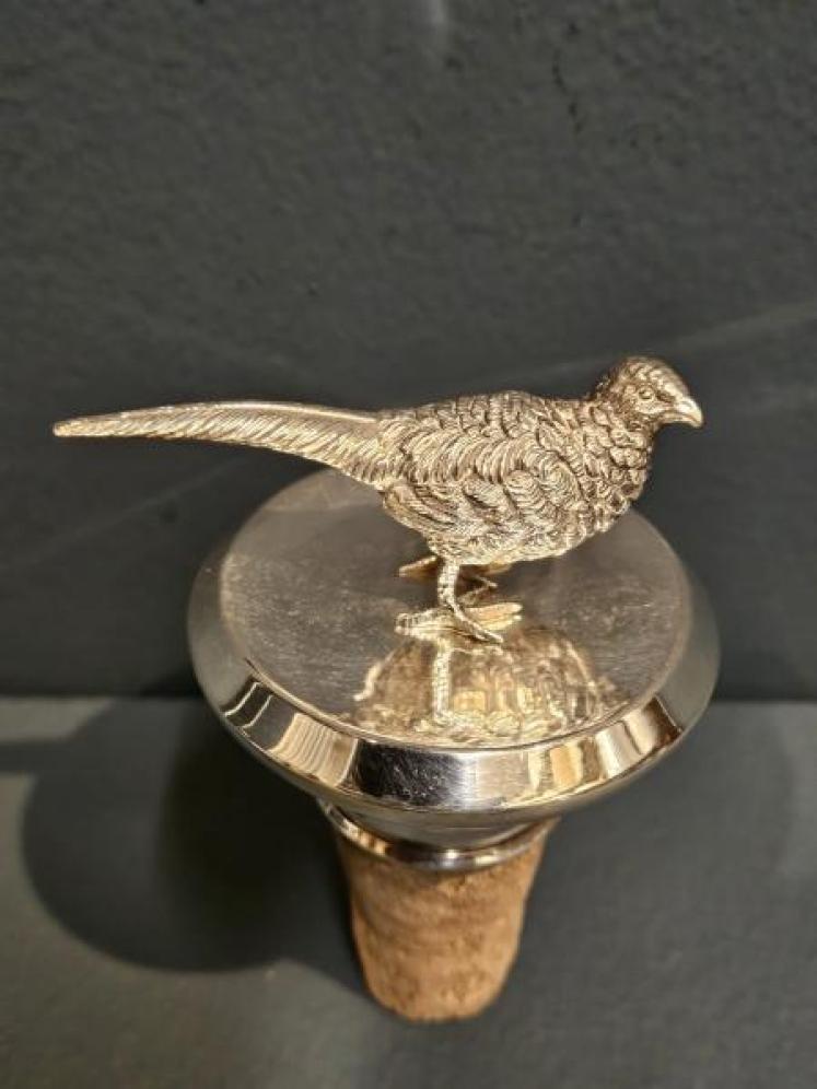 Silver Pheasant Bottle Stopper - Image 3