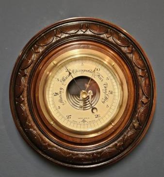 Victorian Skeletonised Aneroid Barometer
