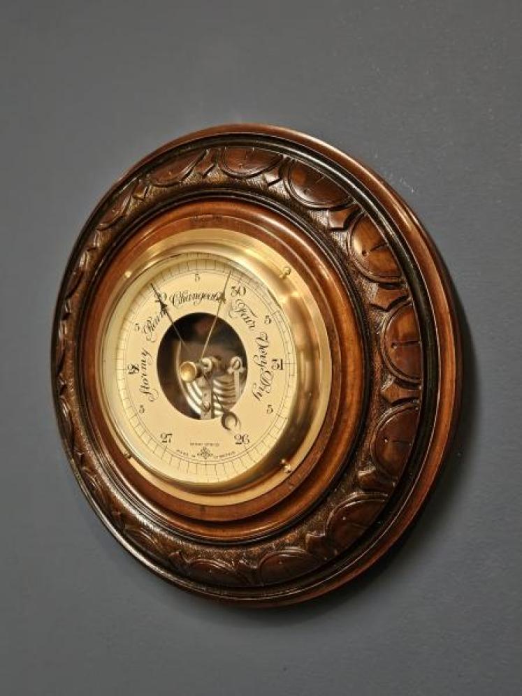 Victorian Skeletonised Aneroid Barometer - Image 2