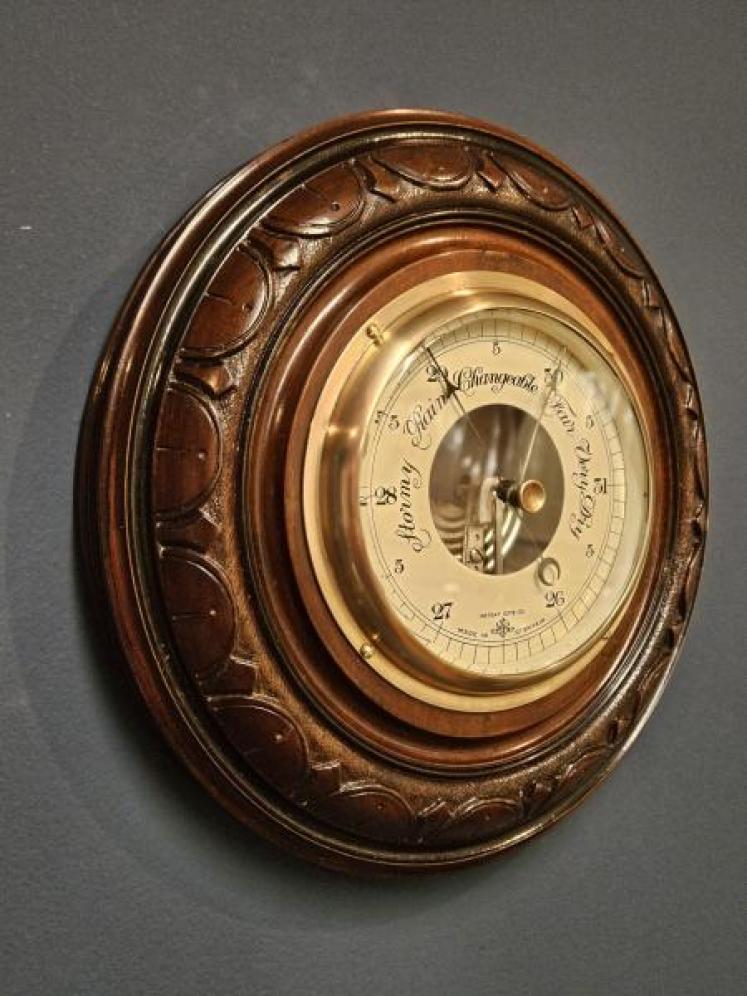 Victorian Skeletonised Aneroid Barometer - Image 5