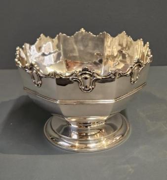 Edwardian 27 troy oz Silver Punch Bowl