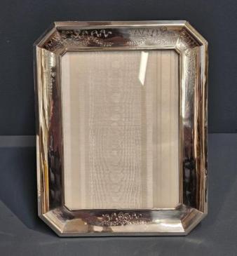 Superb Victorian Engraved Silver Portrait Sized Photo Frame